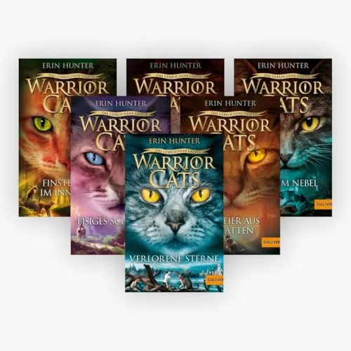 Warrior Cats Staffel VII Band 1-6 plus 1 exklusives Postkartenset