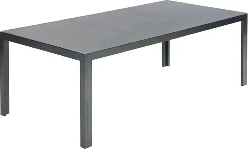 Primaster Gartentisch Pero 220 x 100 x 74 cm - Loungemöbel & Sitzgruppen, witterungsbeständig mit robustem Alugestell und elegantem Sicherheitsglas für langlebigen Genuss im Freien.