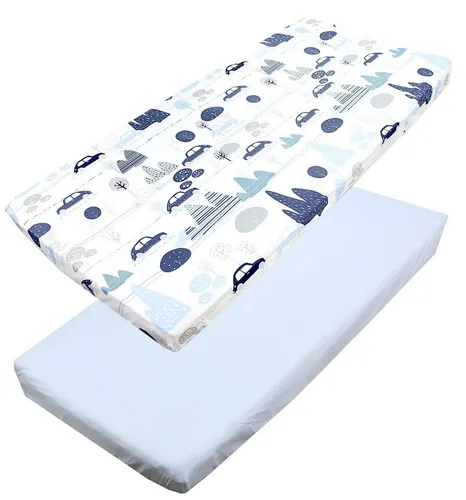 TupTam Spannbettlaken Baby Spannbettlaken Spannbetttuch für Babybett Kinderbett 2er Pack