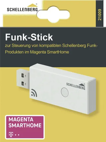 Schellenberg Smart Home Funk-Stick 21009 - Steuerung für Ihr Smart Home, einfaches Integrieren von Schellenberg Funk-Produkten in Telekom-Systeme für mehr Komfort und Sicherheit.