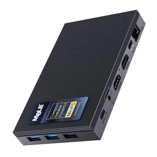 MeLE Quieter4C Lüfterloser Mini PC 12th Alder Lake N100 (bis zu 3.4GHz, 4C/4T) 16GB LPDDR4x 512GB Schreibtisch Kleiner Computer Win11 Pro 4K Dreifach-Display Alles in Einem USB-C WiFi 5 BT5.1 Ethernet