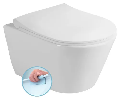 AVVA SHORT Hänge-WC spülrandlos 35,5x49cm