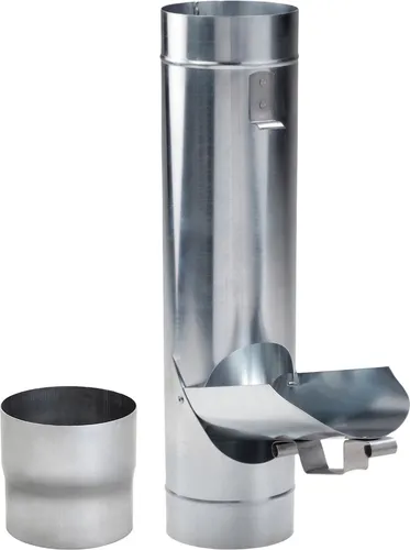Regenrohrklappe Zink DN 100 inkl. Adapter