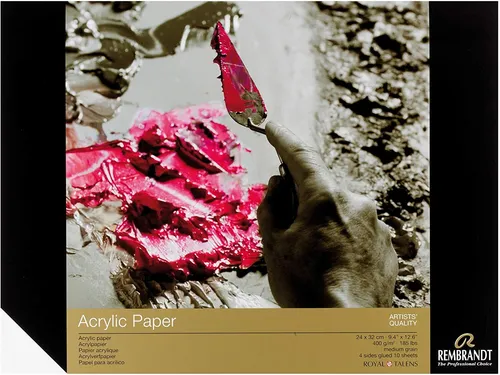 Königlich Talens Rembrandt Acryl Papier - 24 x 32cm - 10 Blätter - 4 Seiten