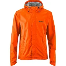 GONSO Save Light Herren Regenjacke Größe S in shocking orange - Sportjacke aus leichtem, atmungsaktivem 2-Lagenlaminat, 100% wind- und wasserdicht mit einer Wassersäule von 10.000 mm – ideal für unbeschwerte Fahrradtouren bei jedem Wetter.