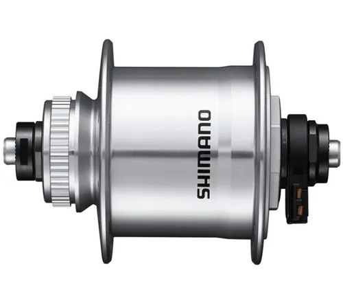 SHIMANO Nabendynamo DH-UR700-3D 32L für Fahrräder - Zuverlässiger Nabendynamo mit 6V/3W Leistung für effiziente Beleuchtung. Ideal für Trekking- und Citybikes, mit einfacher Montage durch Schnellspannachse und 32 Löchern für robuste Laufräder.