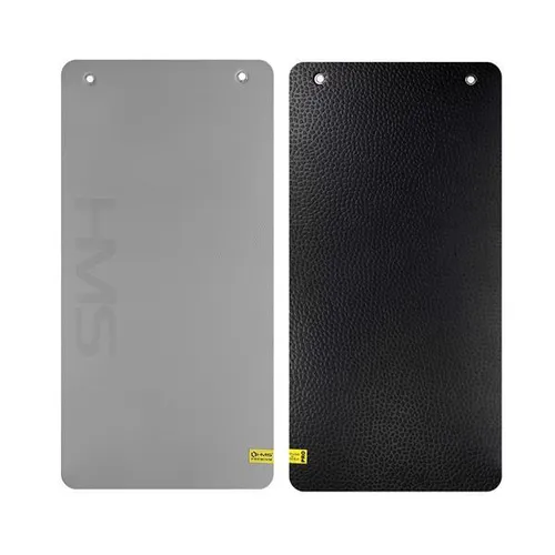 MFK01 Gray-Black Mata Fitness Klubowa mit Öffnungen – HMS Premium - Sportmatte mit speziellen Öffnungen für optimale Dämpfung und Rutschfestigkeit, ideal für Fitness- und Gymnastikübungen.