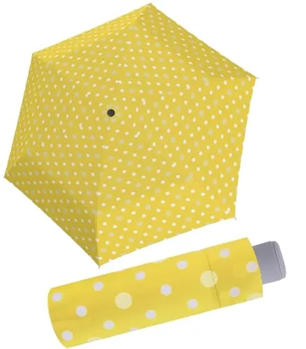 Doppler Mini Kinder Taschenschirm Dots - gelb