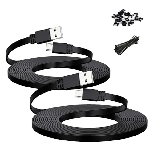 Itramax Micro USB Kabel 3M 2 Stück,10 FT Micro USB Ladekabel Cable Power Cord für Neos Smartcam,Yi Nest Cam,Indoor Outdoor Blink XT Camera,Furbo Dog,Arlo Q,Netvue,Xbox One Controller Wyze Cam V3 V4