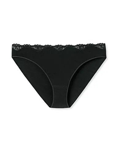 Schiesser Damen Pure Tai Taillenslip, per Pack Schwarz (schwarz 000), 42 (Herstellergröße: 042)