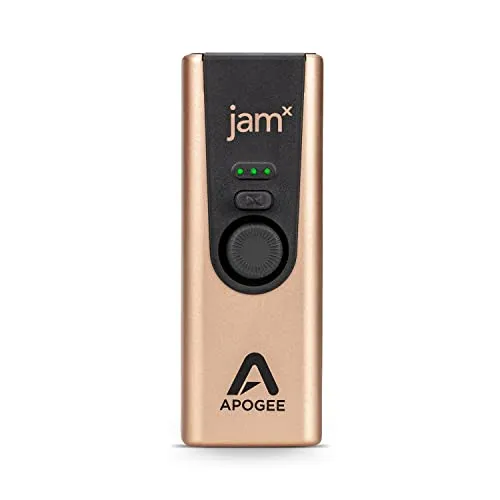Apogee Jam X USB Audio-Interface - Audio-Interface mit integrierter Analog-Kompression für erstklassigen Klang und mühelose Plug-n-Play-Verbindung zu iOS, macOS und PC. Hochauflösende 24-Bit/96kHz Aufnahmen und kostenlose Software inklusive!