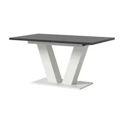 Esstisch ausziehbar Moritz, grau - Esstisch ausziehbar, Maße: 150 cm Breite, 76 cm Höhe, bietet Platz für 6-8 Personen. Modernes Design bringt Luxus und Natürlichkeit in Ihr Zuhause.