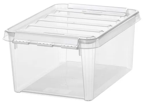 SmartStore Aufbewahrungsbox CLASSIC 10 8 Liter transparent / weiß