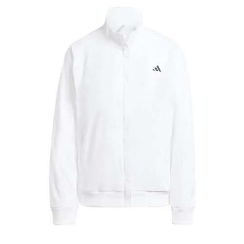 adidas Women's TENNIS WALK ON JACKET - Weiße Funktionsjacke für Damen - Regulär geschnittene Funktionsjacke mit HEAT.RDY-Technologie für optimale Wärme und Bewegungsfreiheit, ideal für sportliche Aktivitäten.