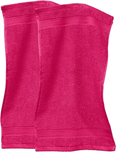 Erwin Müller Gästetuch Friedrichshafen 2er- Pack, 100% Baumwolle dunkelrosa Größe 30x50 cm - Premium-Qualität, unvergleichlich saugfähig, hautsympatisch, formstabil (weitere Farben)