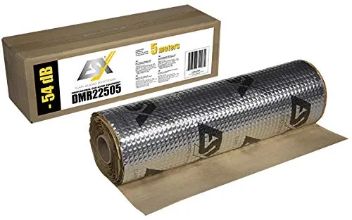 ESX Dämmplatte DMR22505 Alubutyl Dämmmaterial - Dämmplatten – Selbstklebendes Alubutyl-Dämmmaterial zur effektiven Vibrationsabsorption, ideal für Blechverkleidungen, ohne zusätzliche Erwärmung bei der Installation.