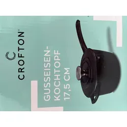 Crofton Gusseisen-Kochtopf schwarz 17,5 cm