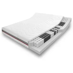 Sleezzz Premium Taschenfederkernmatratze 140 x 200 cm - Hochwertige Matratze mit 440 Tonnentaschenfedern für optimale Punktelastizität. Ergonomisches Design mit zwei Härtegraden (H2/H3) und zusätzlichem Klimaband für ein frisches Schlafklima.