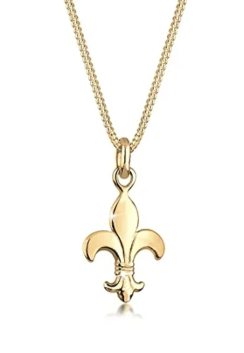 Elli Kette mit Anhänger Schwertlilie - 925 Silber, Lilie - Ketten mit Anhänger: Die elegante Schwertlilie in 925 Silber symbolisiert Reinheit und Wohlstand. Ein einzigartiges Schmuckstück, das jedes Outfit zum Strahlen bringt!