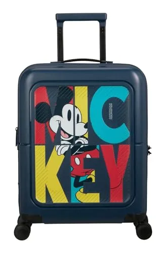 American Tourister Dashpop Disney Spinner S - Handgepäck - Erweiterbarer Handgepäckskoffer 55 cm, 41/47 L, mit personalisierbaren Stickern und widerstandsfähiger Struktur. Ideal für kurze Reisen und umweltfreundlich mit Rpet Innenfutter.