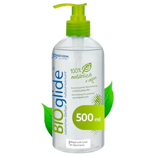 Bioglide Gleitgel Neutral im Pumpspender 500 ml - Gleitmittel, rezeptfreies Gleitgel für ein angenehmes und sicheres Erlebnis, ideal für empfindliche Haut.