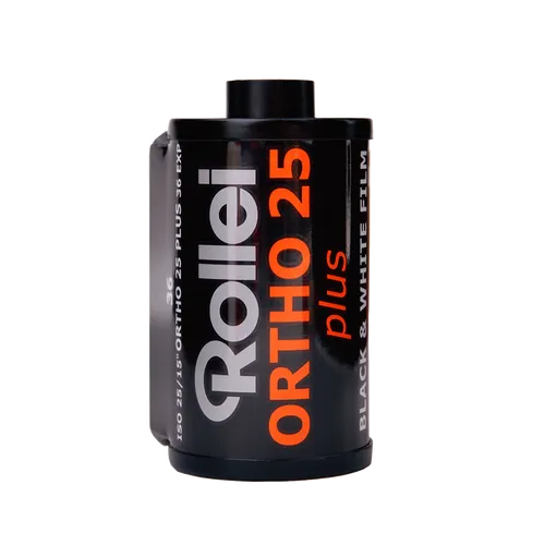ROLLEI 135 Ortho 25 135-36 - Hochwertiger Fotofilm, ideal für Schwarz-Weiß-Aufnahmen mit feinen Details und hoher Schärfe
