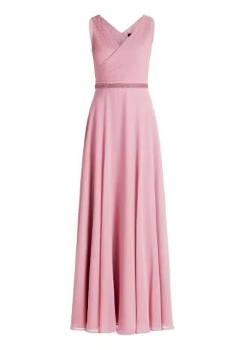 Vera Mont Damen Abendkleid mit Plissee 40, Vintage Blossom in pink von Vera Mont