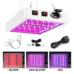 Qualra Pflanzenlampe 81-312LEDs LED Pflanzenlampe Vollspektrum Grow Lampe mit UV IR, für Zimmerpflanzen Gewächshaus Blumenanbau Gemüse 216 LEDs