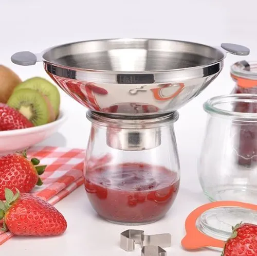 Trichter Einkochtrichter Edelstahl rostfrei Ø ca. 13 x 6,5 cm 95060466