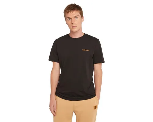 Timberland T-Shirt Small Linear Logo Print Tee schwarz XL von Timberland