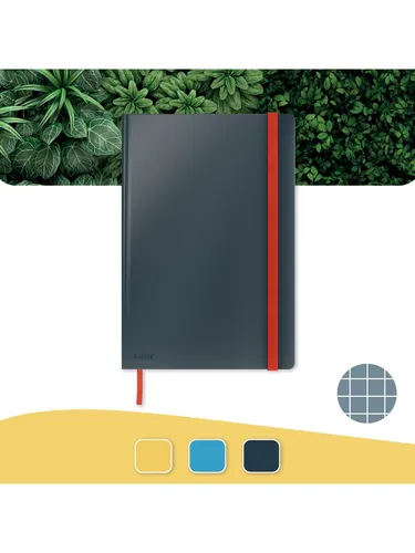 Leitz Cosy Notizbuch B5 kariert, Hardcover Samtgrau