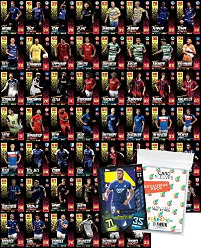 collect-it.de MY HOME OF CARDS + TOYS Exklusive Aufbewahrungshüllen im Bundle mit Match Attax - 2022/23 - Alle 54 2. Bundesliga Karten + 1 seltene Nationalspieler Karte