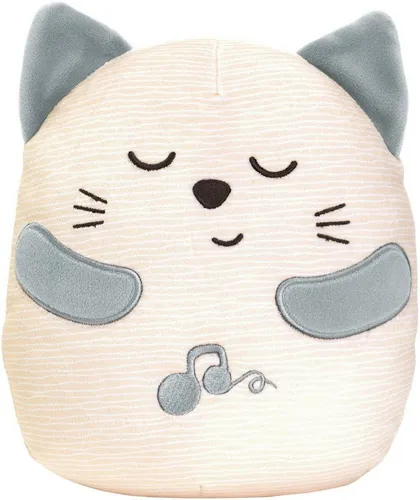Chicco Süßes Schnurrendes Kätzchen - Interaktives Plüschtier mit Schnurr- und Musikfunktion, ideal für Babys ab 0 M+. Fördert Entspannung und Schlafrituale durch sanfte Vibrationen und klassische Musik.
