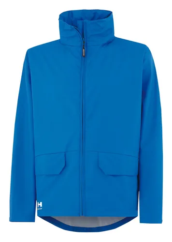 Helly Hansen Regenjacke Voss PU-Stretch Größe M - wetterfest und flexibel - Funktionsjacken, ideal für Outdoor-Aktivitäten, bietet hervorragenden Wetterschutz und Bewegungsfreiheit dank PU-Stretch-Material.