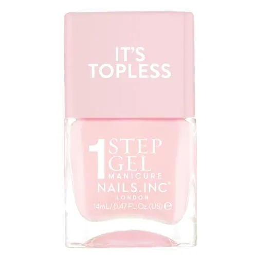 Nails Inc Topless Dakota (leuchtendes Pink) – Gel-Nagellack ohne UV – 1-Schritt-Maniküre ca 8 Tagen Halt – Schnelltrocknend, vegan & 21-free – Für Kinder & Erwachsene – ohne Base Coat & Top Coat