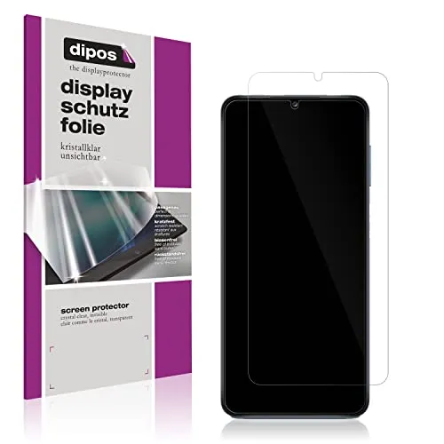 dipos I 2X Schutzfolie klar kompatibel mit Samsung Galaxy A13 4G Folie Displayschutzfolie (bewusst Kleiner als das Glas, da Dieses gewölbt ist)