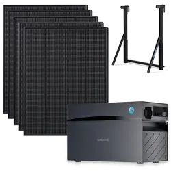 SUNSHARE Ray 1000W Balkonkraftwerk Komplettset mit 2 kWh Speicher - Leistungsstarkes SUNSHARE Ray 1000W Balkonkraftwerk mit integriertem 2 kWh Speicher. Ideal zur Steigerung des Eigenverbrauchs und Reduzierung der Abhängigkeit vom Stromnetz. Flexibel erweiterbar und einfach zu montieren.