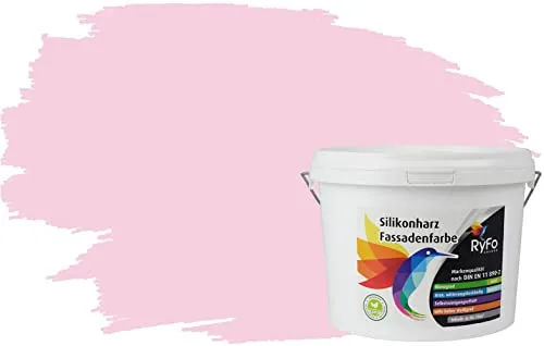 RyFo Colors Silikonharz Fassadenfarbe in Rottönen, 1 L - Premium Silikonharz Fassadenfarbe in modernen Rottönen, wasserabweisend und hoch diffusionsfähig. Ideal für langlebige, gepflegte Fassaden mit hervorragendem Schutz vor Schmutz und Witterung.