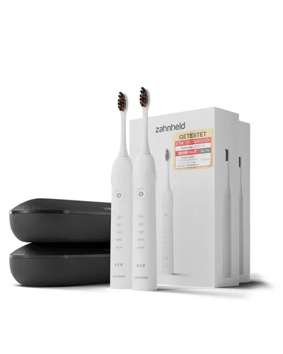 Zahnheld Schallzahnbürste im Doppelpack