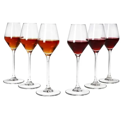 MamboCat Weinglas 6x Carré Portwein-Gläser 80ml - Elegante Sherrygläser aus hochwertigem Glas, ideal für besondere Anlässe und Genussmomente.