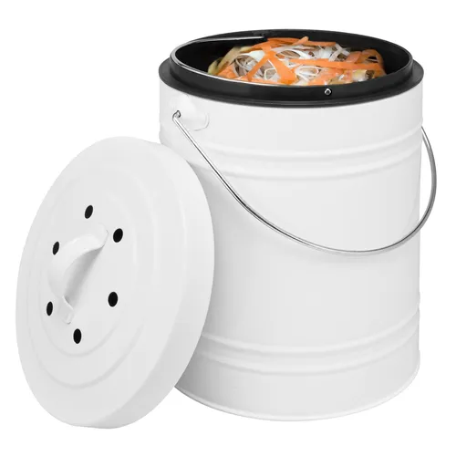 bremermann Biomülleimer Komposteimer 5L - Haushaltszubehör, mit Aktivkohlefilter für geruchsfreies Kompostieren und ideal für die umweltbewusste Küche.