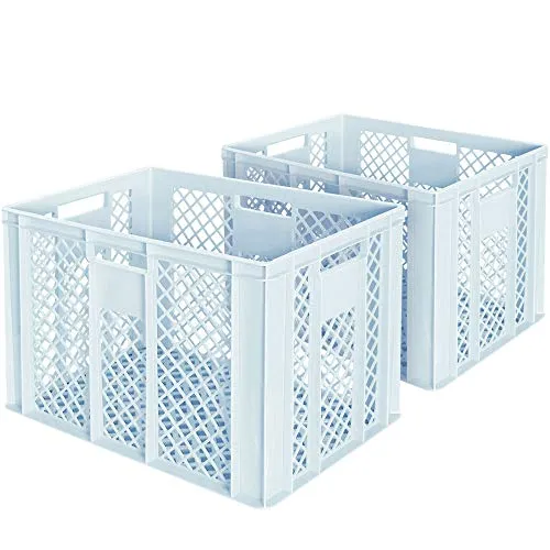 BRB Eurobehälter/Bäckerkiste 600x400x410 mm - Robuster, lebensmittelechter Stapelkorb in Industriequalität, ideal für Fördertechnik und kältebeständig bis -40ºC.