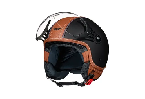 MOTO HELMETS Motorradhelm Integralhelm Motorrad Roller Full Helm AF-84, Helm für Motorrad Roller Scooter, Schnellverschluss, Visier, nur 1050g