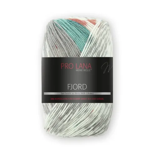 FJORD von PRO LANA - Farbe 95, 100 g - Hochwertige Wolle mit einer Lauflänge von ca. 350 m, ideal für kreative Strick- und Häkelprojekte, made in Germany.