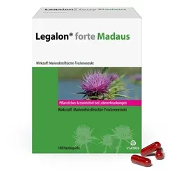 Legalon Forte Madaus 180 ST - Arzneimittel zur unterstützenden Behandlung chronisch-entzündlicher Lebererkrankungen mit Mariendistelfrüchten. Ideal zur Unterstützung der Leberfunktion und Linderung von Leberschäden.