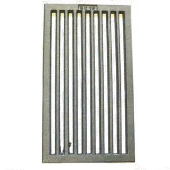Klimaworld Ofenrost 00823 - Hochwertiger Gussrost 236x418 mm, ideal als Ersatzteil für Öfen, Herde und Kamine. Robuste Bauweise für optimale Wärmeverteilung und Langlebigkeit.