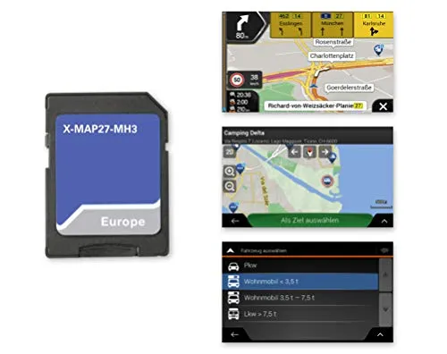 Xzent X-MAP27-MH3: Micro SD-Karte für Reisemobil Navigation von XZENT