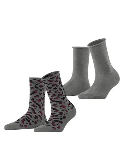 ESPRIT Damen Art Pattern 2-Pack Socken Baumwolle atmungsaktiv