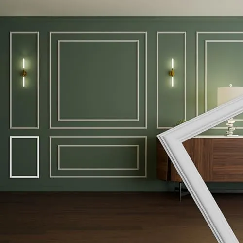 HEXIM Stuckleisten Wandrahmen Sets HDPS weiß von HEXIM