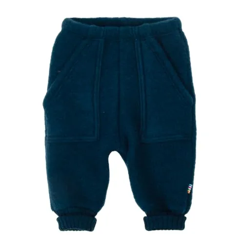 Joha Baby Jungen Mädchen Hose Wollfleece Merinowolle, Größe:86/92, Farbe:dunkeltürkis